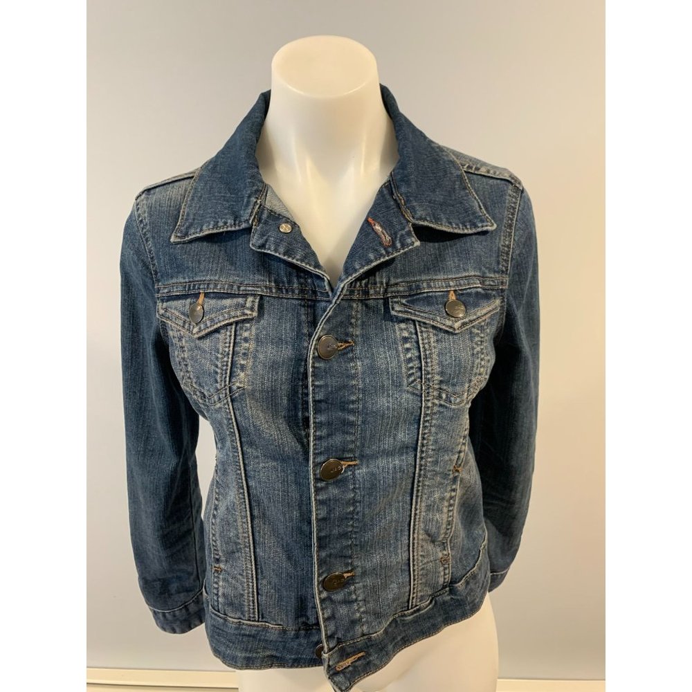 Jag Blue Jean Button-Up Jacket Size XS